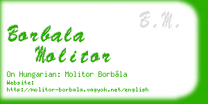 borbala molitor business card